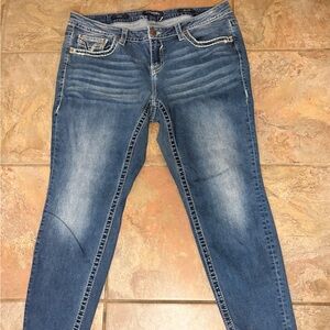 Vigoss Skinny Jeans- Blingy Sequin Butt Pockets- Warning: May Cause Compliments